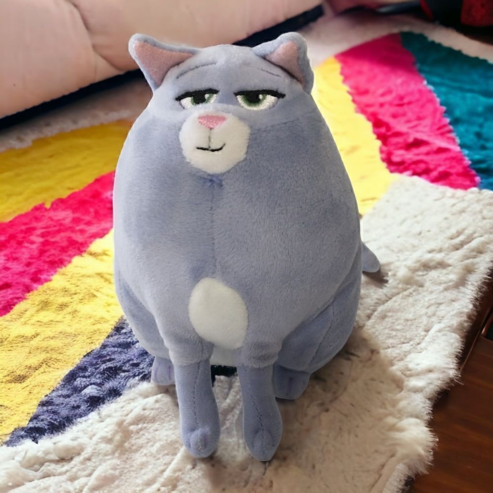 TY CHLOE Stuffed Animal Plush The Secret Life of Pets 6" Kitty Cat Purple Toy.